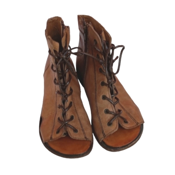 SUTRO Fremont Lace Up Open Toe Booties sz 8 - Picture 5 of 12